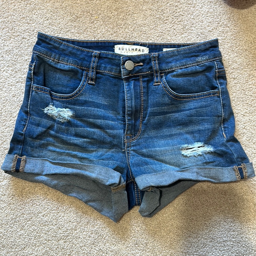 Pan sun bullhead denim shorts